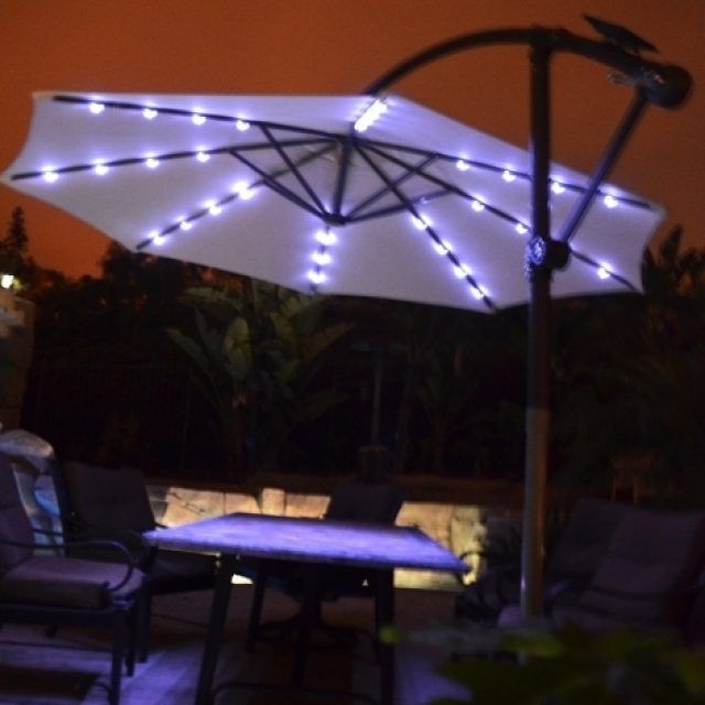 15 Best Collection of Patio Umbrellas with Solar Lights