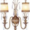 Antique Gild Two-Light Chandeliers (Photo 9 of 15)
