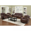 Bonded Leather All In One Sectional Sofas With Ottoman And 2 Pillows Brown (Photo 12 of 25)