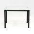 2024 Latest Ina Matte Black 60 Inch Counter Tables with Frosted Glass