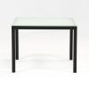 Ina Matte Black 60 Inch Counter Tables With Frosted Glass (Photo 1 of 25)