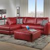Red Leather Couches (Photo 5 of 15)