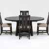 Jaxon 5 Piece Extension Round Dining Sets With Wood Chairs (Photo 3 of 25)