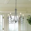 Four-Light Antique Silver Chandeliers (Photo 13 of 15)