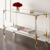 Clear Glass Top Console Tables (Photo 11 of 15)