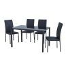 Black Glass Dining Tables And 4 Chairs (Photo 21 of 25)