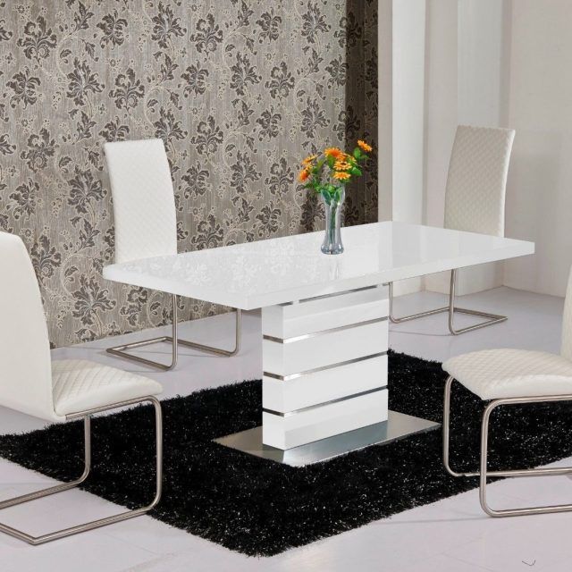 2024 Latest High Gloss Dining Tables and Chairs