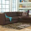 2Pc Maddox Left Arm Facing Sectional Sofas With Chaise Brown (Photo 4 of 25)