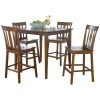 Goodman 5 Piece Solid Wood Dining Sets (Set Of 5) (Photo 17 of 25)