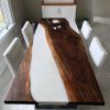 Walnut And White Dining Tables (Photo 15 of 15)