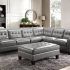 25 Collection of Noa Sectional Sofas with Ottoman Gray