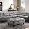 Noa Sectional Sofas With Ottoman Gray (Photo 1 of 25)