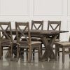Jaxon Grey 7 Piece Rectangle Extension Dining Sets With Wood Chairs (Photo 4 of 25)