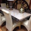 Marble Effect Dining Tables And Chairs (Photo 6 of 25)