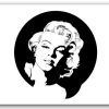 Marilyn Monroe Black And White Wall Art (Photo 15 of 15)