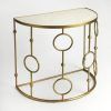 White Marble Gold Metal Console Tables (Photo 14 of 15)