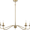Natural Brass 19-Inch Eight-Light Chandeliers (Photo 9 of 15)