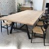 Iron Wood Dining Tables With Metal Legs (Photo 9 of 25)