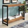 Metal And Oak Console Tables (Photo 3 of 15)