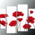  Best 15+ of Red Poppy Canvas Wall Art