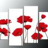Red Poppy Canvas Wall Art (Photo 1 of 15)