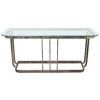 Brass Smoked Glass Console Tables (Photo 6 of 15)