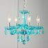 15 Collection of Turquoise Color Chandeliers