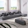 Mireille Modern And Contemporary Fabric Upholstered Sectional Sofas (Photo 23 of 25)