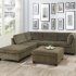 25 Photos Mireille Modern and Contemporary Fabric Upholstered Sectional Sofas