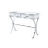 Silver Mirror And Chrome Console Tables (Photo 10 of 15)