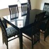 Black Gloss Dining Tables And 6 Chairs (Photo 20 of 25)