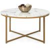 Faux Marble Finish Metal Contemporary Dining Tables (Photo 15 of 25)