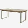 Acacia Wood Dining Tables With Sheet Metal Base (Photo 17 of 25)