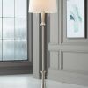 Glass Satin Nickel Standing Lamps (Photo 8 of 15)