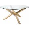 Modern Gold Dining Tables With Clear Glass (Photo 9 of 25)