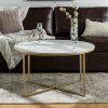 Modern Round Faux Marble Coffee Tables (Photo 1 of 15)