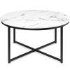 Modern Round Faux Marble Coffee Tables (Photo 2 of 15)
