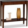Warm Pecan Console Tables (Photo 3 of 15)