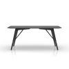 Frosted Glass Modern Dining Tables With Grey Finish Metal Tapered Legs (Photo 21 of 25)