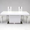 White Extendable Dining Tables And Chairs (Photo 4 of 25)