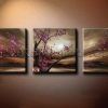 Cherry Blossom Oil Painting Modern Abstract Wall Art (Photo 11 of 15)