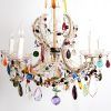 Coloured Glass Chandelier (Photo 8 of 15)