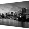 Black And White New York Canvas Wall Art (Photo 1 of 15)