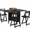 Black Folding Dining Tables And Chairs (Photo 3 of 25)