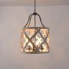 White Distressed Lantern Chandeliers (Photo 8 of 15)