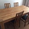 Chunky Solid Oak Dining Tables And 6 Chairs (Photo 24 of 25)