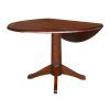 Alamo Transitional 4-Seating Double Drop Leaf Round Casual Dining Tables (Photo 14 of 26)