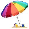 Leasure Fiberglass Portable Beach Umbrellas (Photo 17 of 25)