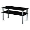 Chrome And Glass Rectangular Console Tables (Photo 4 of 15)