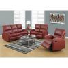 Red Faux Leather Sectionals (Photo 9 of 15)